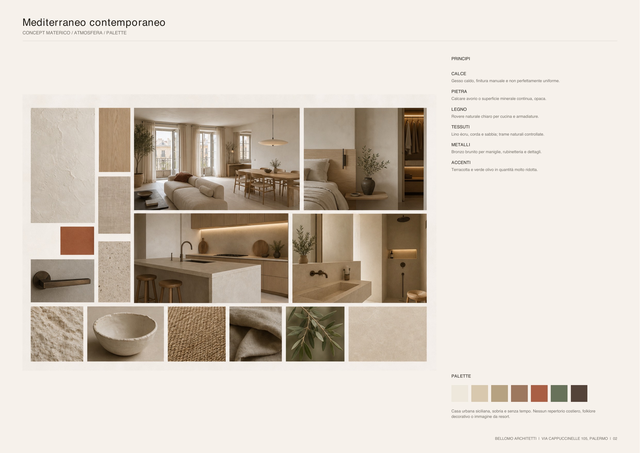 Casa CG, concept materico