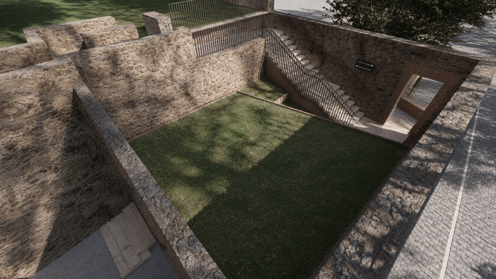 Render del nuovo accesso