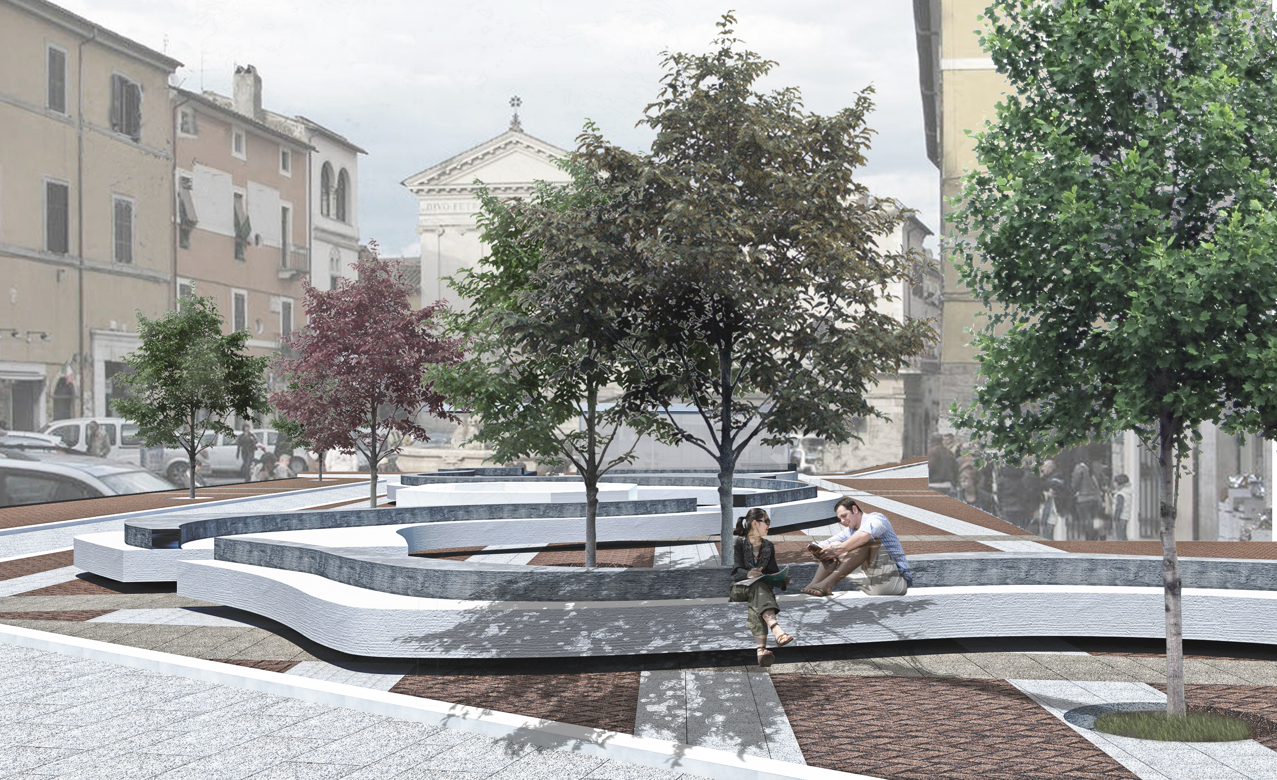 Piazza G. Matteotti a Civita Castellana