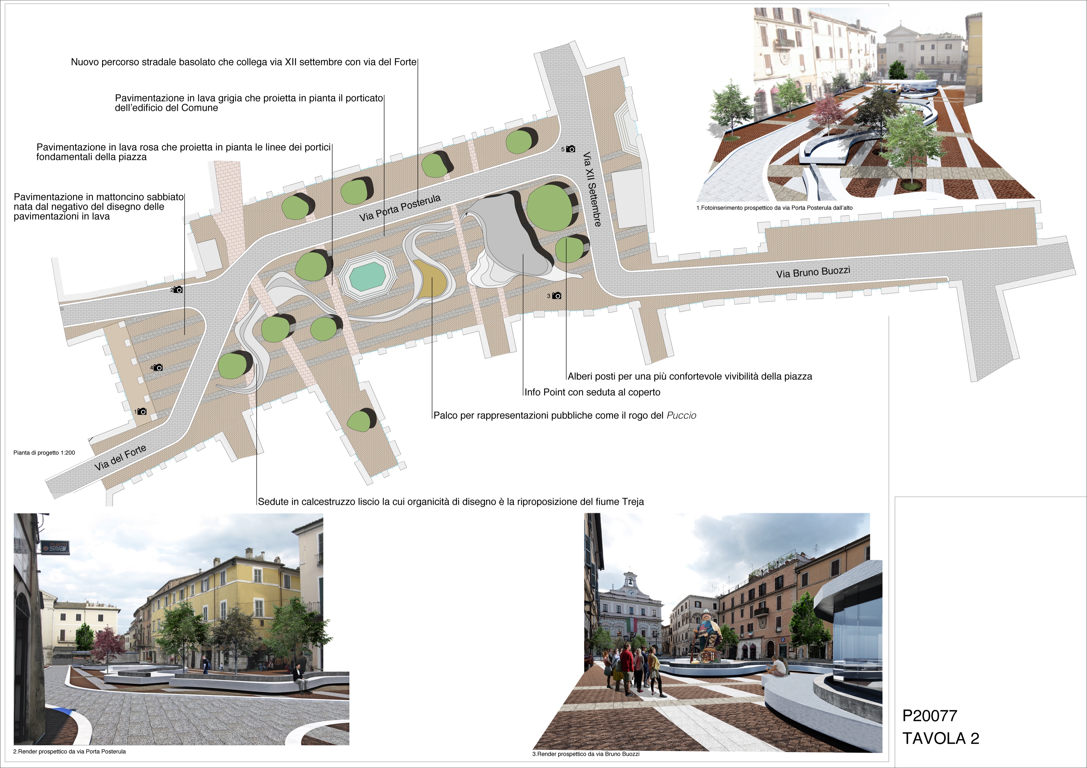 Tavola due della proposta per Piazza Matteotti