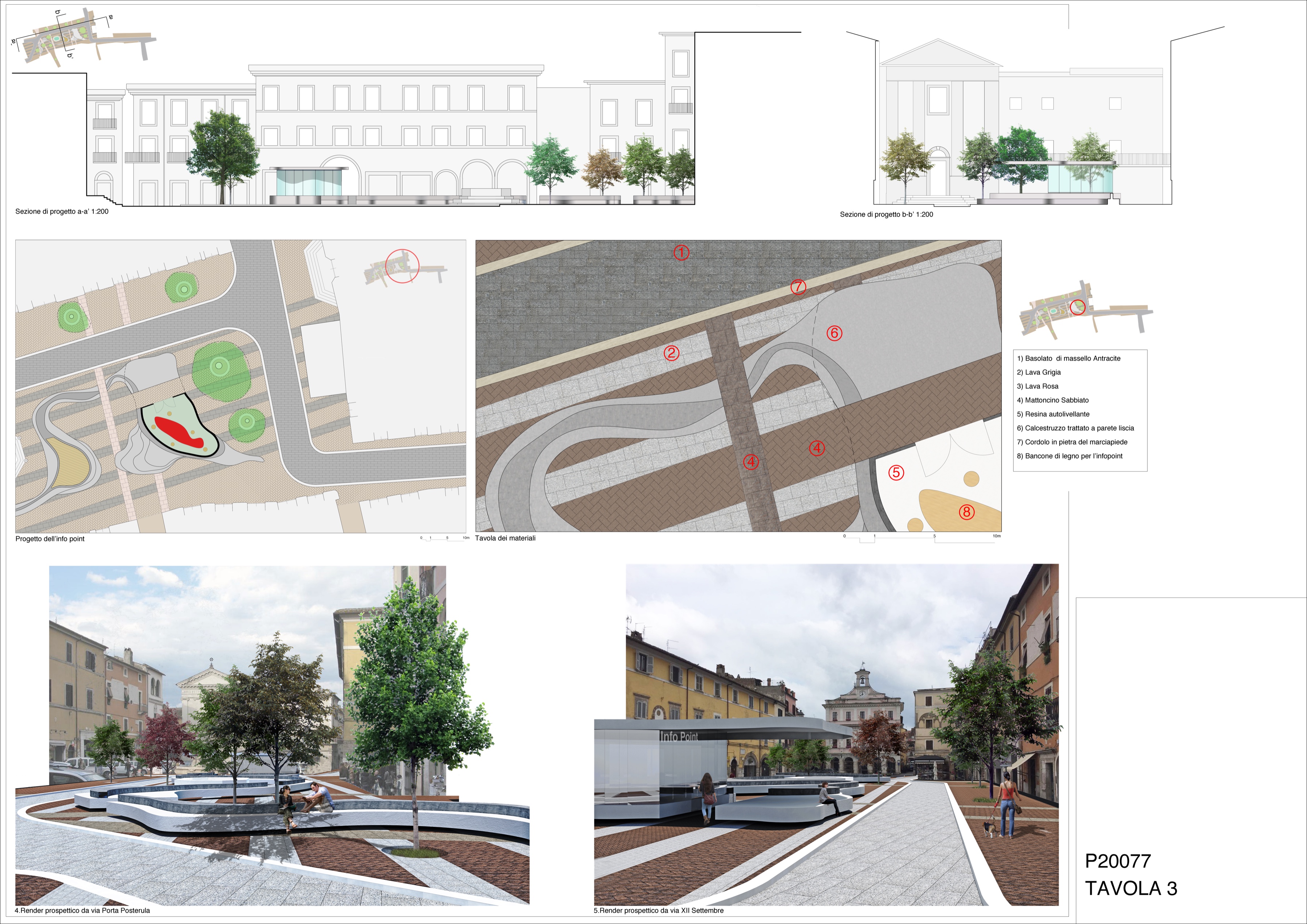 Tavola tre della proposta per Piazza Matteotti