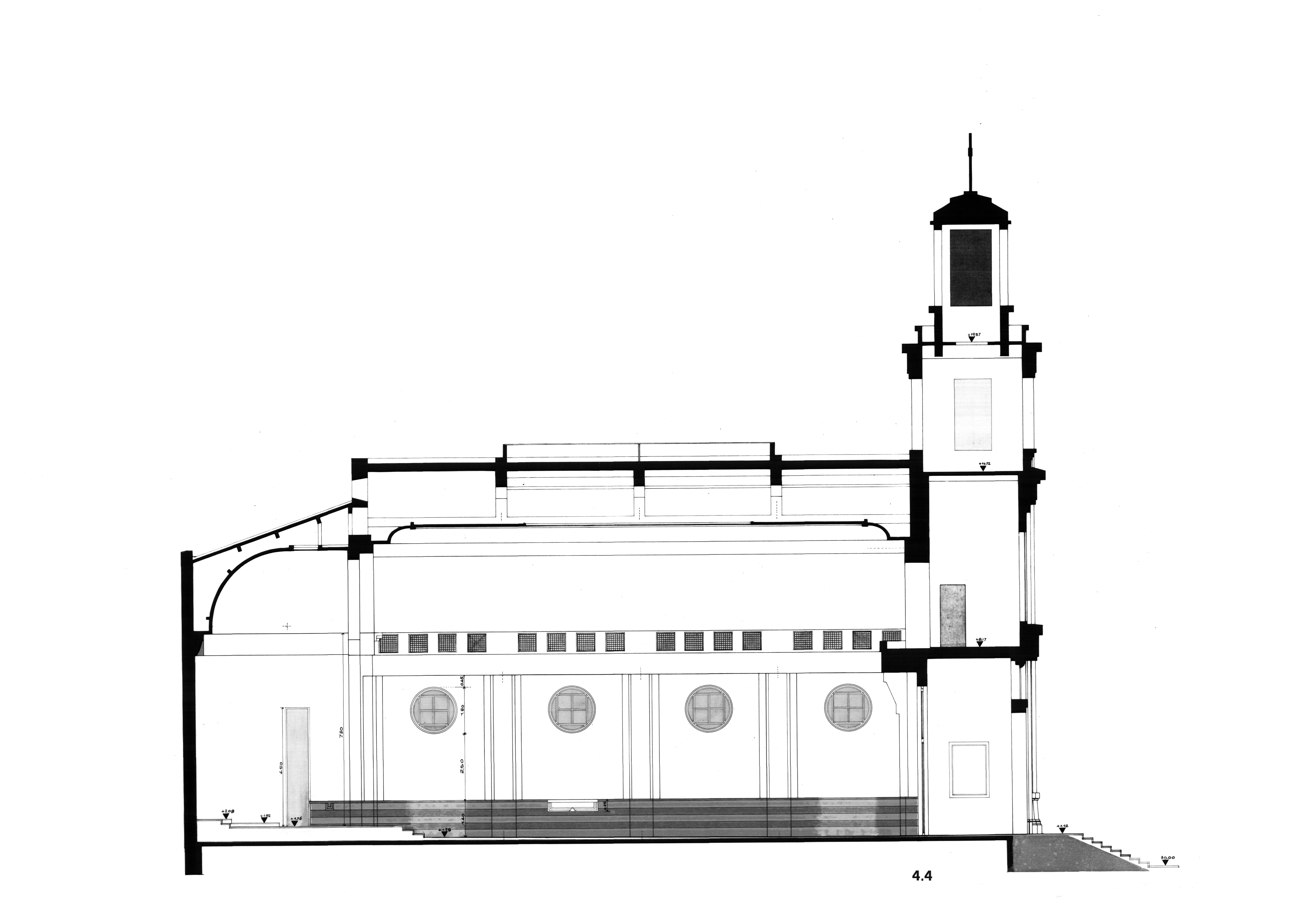 Sezione della Chiesa di Sant'Espedito