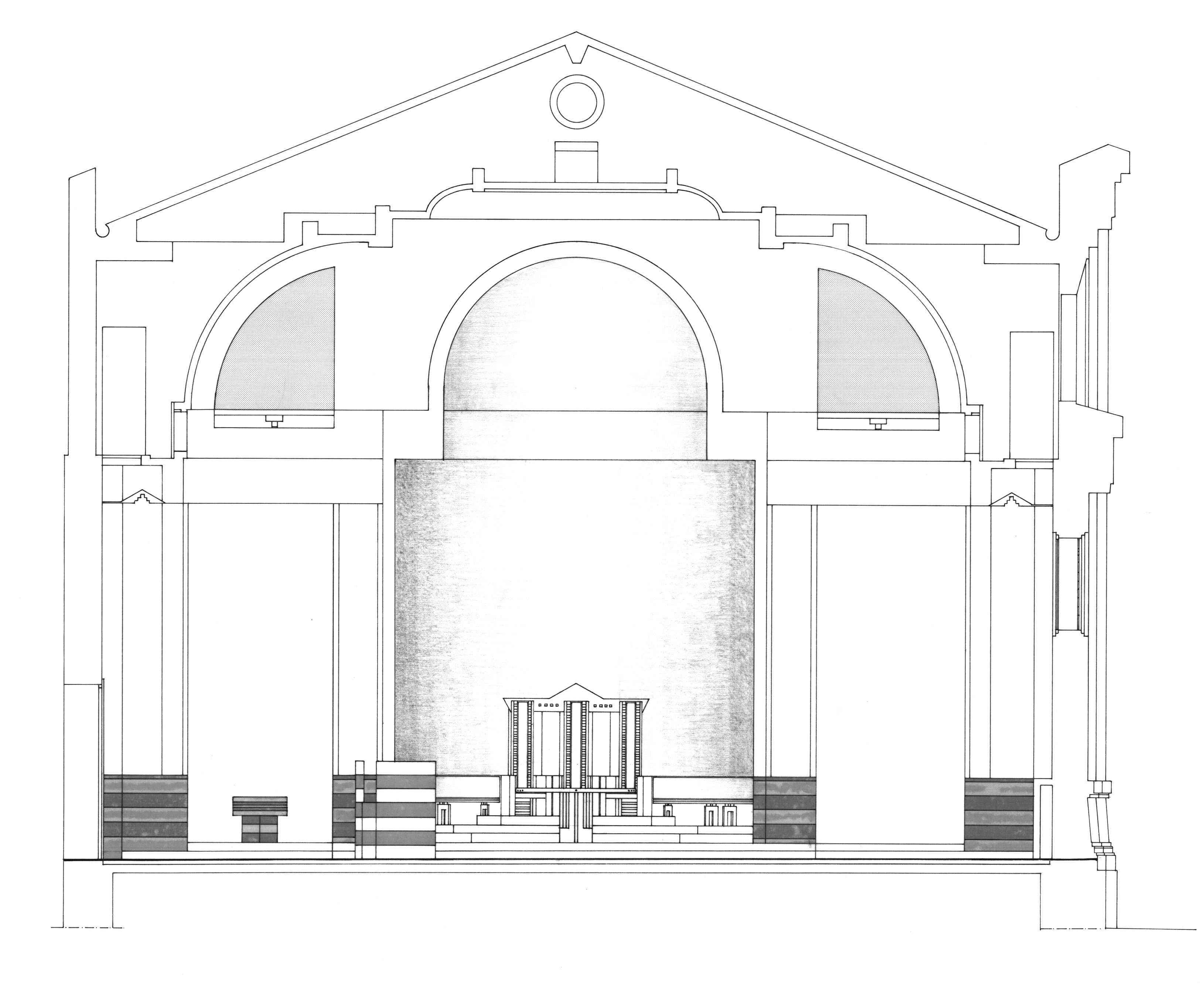 Sezione della Chiesa di Sant'Espedito