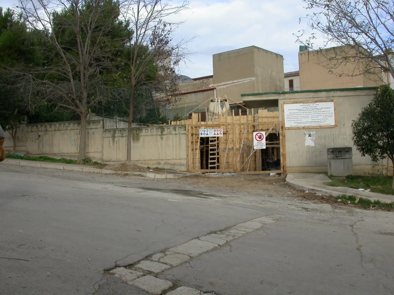 Cantiere del Museo di Sciara
