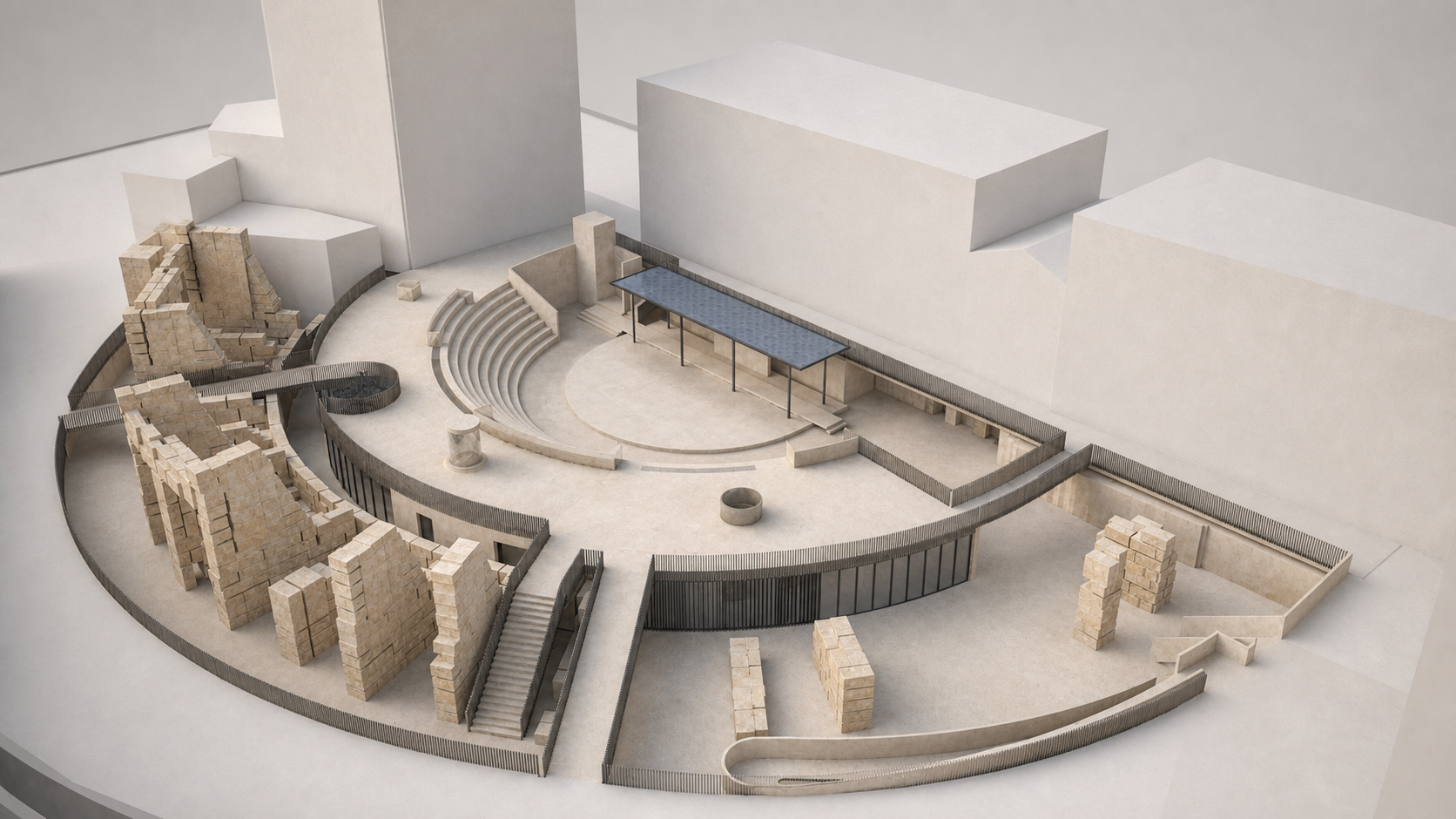 Teatro Romano di Teramo, studio preliminare