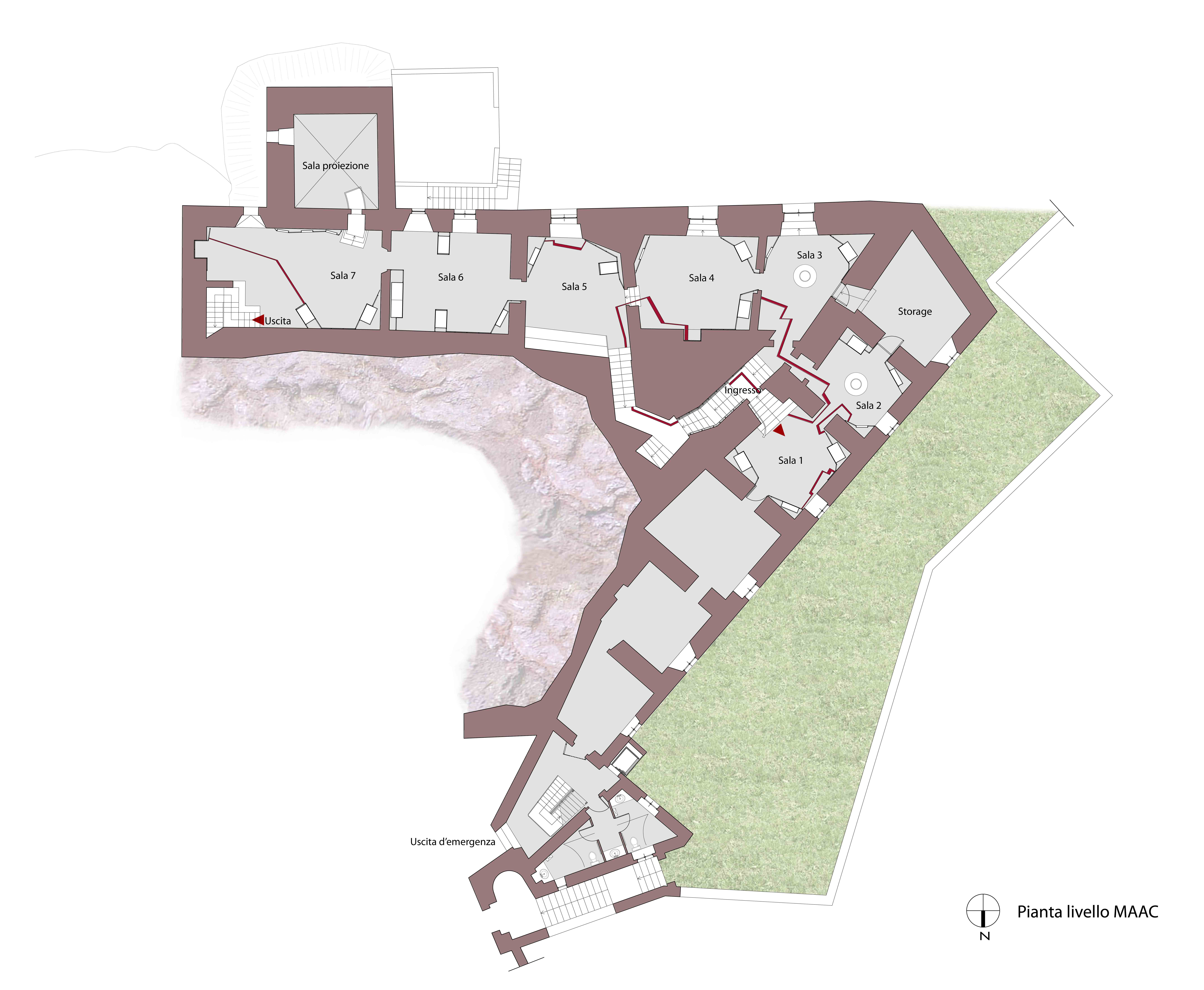 Pianta del progetto del MAAC